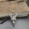 LOTR Arwen Evenstar Necklace, High Quality 925 Solid Sterling Silver Lord of the Rings Evenstar pendant with Free Jewelry Box