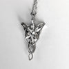 LOTR Arwen Evenstar Necklace, High Quality 925 Solid Sterling Silver Lord of the Rings Evenstar pendant with Free Jewelry Box