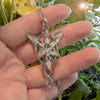 LOTR Arwen Evenstar Necklace, High Quality 925 Solid Sterling Silver Lord of the Rings Evenstar pendant, Elven jewelry