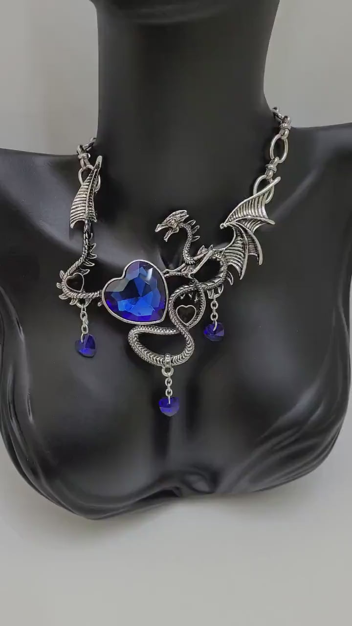 dragon choker necklace-fantasy jewelry