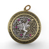 Beautiful large fairy locket necklace for those who love fantasy jewelry.
